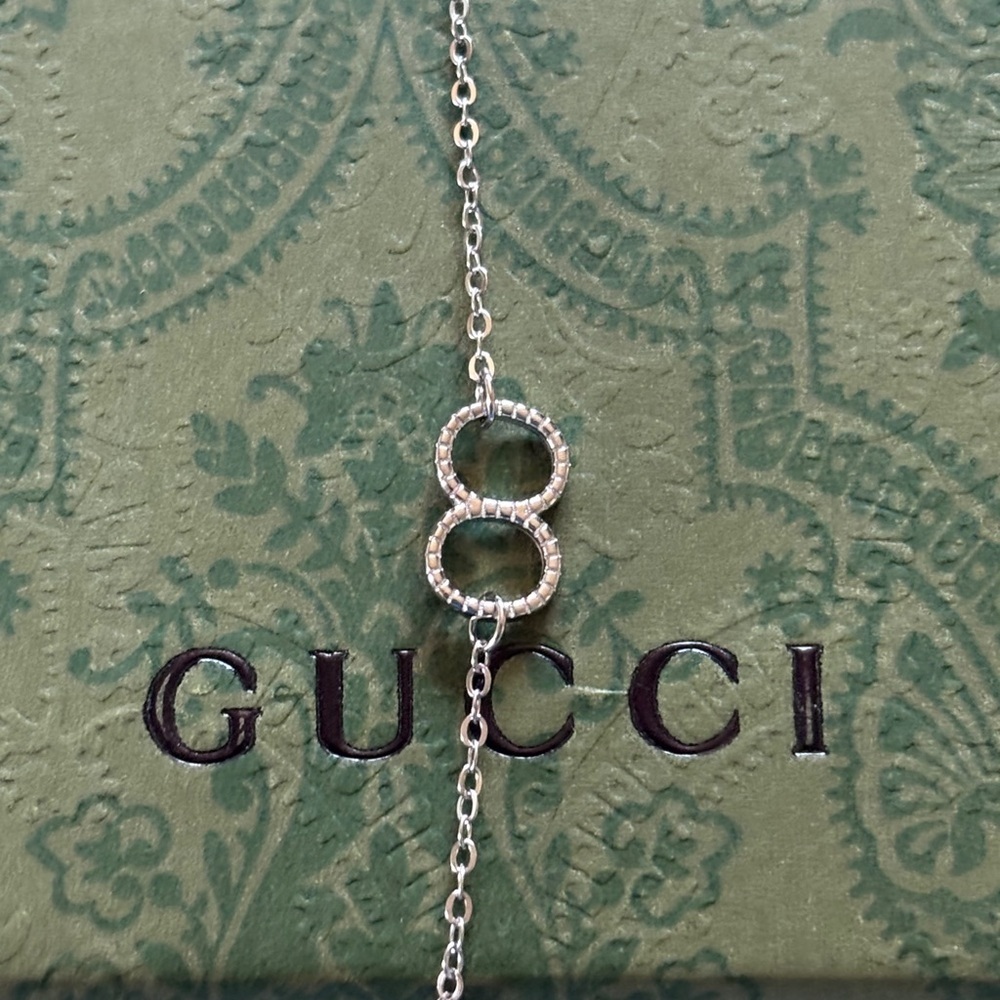 Gucci 925 Sterling Silver Butterfly Pendant Necklace - Picture 4 of 8